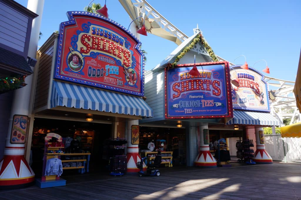 Sideshow Shirts in California Adventure's Paradise Pier [CLOSED]