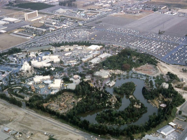 Aerial Views of Disneyland Over Time