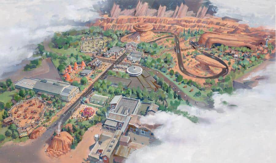 Concept Art Cars Land Duchess of Disneyland